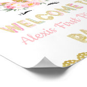 Welkomstteken van Unicorn Party Poster (Hoek)