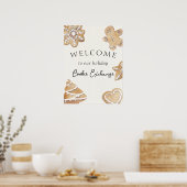 Welkomstteken van vakantiekoekjesuitwisseling poster (Keuken)