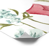 Welkomstteken van Wildflower Boho Baby shower Poster (Hoek)