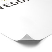 Welkomstteken voor 50e bruiloft Jubileum Party Poster (Hoek)