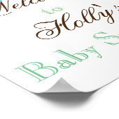 Welkomstteken voor baby Sprinkle Poster (Hoek)