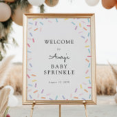 Welkomstteken voor baby Sprinkle Poster