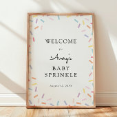 Welkomstteken voor baby Sprinkle Poster