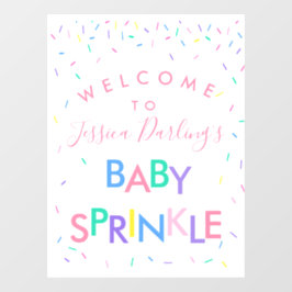 Welkomstteken voor baby Sprinkle Raamsticker