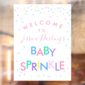 Welkomstteken voor baby Sprinkle Raamsticker (Vel 2)