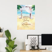 Welkomstteken voor Beach Arbor Weduwen Poster (Thuiskantoor)