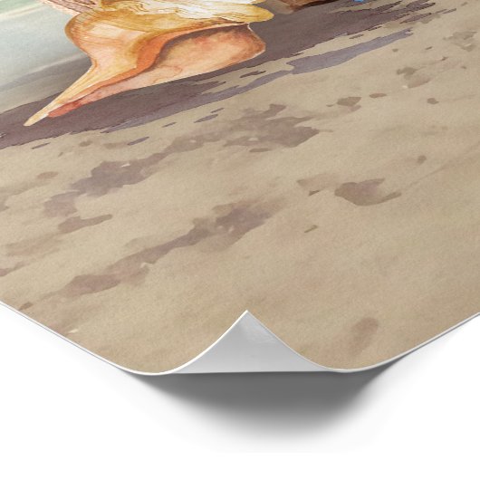 Welkomstteken voor Beach Arbor Weduwen Poster (Hoek)