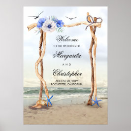Welkomstteken voor Beach Arbor Weduwen Poster