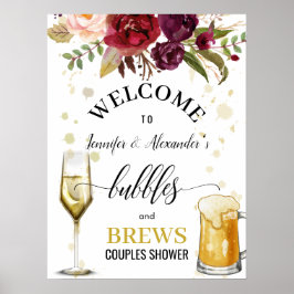 Welkomstteken voor bellen en brouwerijen poster