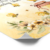 Welkomstteken voor bijenBaby shower 8x10" Poster (Hoek)