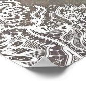 Welkomstteken voor bijtende Floral Wedding Poster (Hoek)