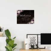 Welkomstteken voor bijtende Floral Wedding Poster (Thuiskantoor)