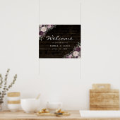 Welkomstteken voor bijtende Floral Wedding Poster (Keuken)