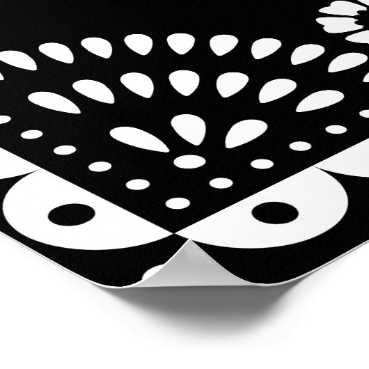 Welkomstteken voor Black & White Papel Picado Wedd Poster (Hoek)