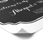 Welkomstteken voor bruiloft Aangepast bord Nautisc Poster (Hoek)