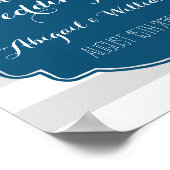 Welkomstteken voor bruiloft Aangepast teken Nautic Poster (Hoek)