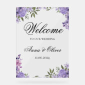 Welkomstteken voor bruiloft acryl bord (Voorkant)