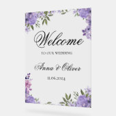 Welkomstteken voor bruiloft acryl bord (Hoek)