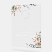 Welkomstteken voor bruiloft acryl bord (Hoek)