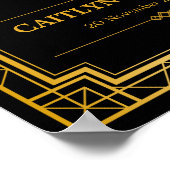 Welkomstteken voor bruiloft | Art Deco Poster (Hoek)