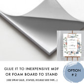 Welkomstteken voor bruiloft, Blissful Floral en Gr Poster