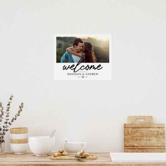 Welkomstteken voor bruiloft poster (Keuken)