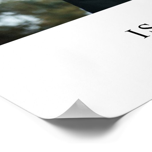 Welkomstteken voor bruiloft poster (Hoek)