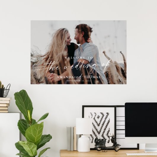 Welkomstteken voor bruiloft poster (Thuiskantoor)