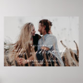 Welkomstteken voor bruiloft poster (Voorkant)