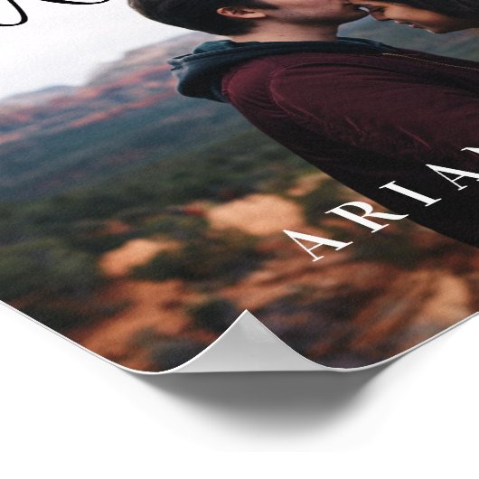 Welkomstteken voor bruiloft poster (Hoek)