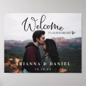 Welkomstteken voor bruiloft poster (Voorkant)