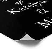 Welkomstteken voor bruiloft poster (Hoek)