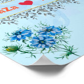 Welkomstteken voor bruiloft poster (Hoek)