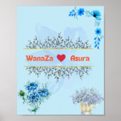 Welkomstteken voor bruiloft poster (Voorkant)