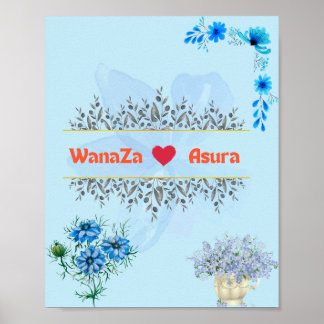 Welkomstteken voor bruiloft poster