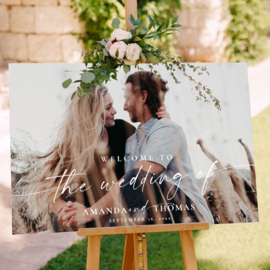 Welkomstteken voor bruiloft poster