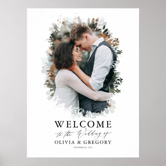 Welkomstteken voor bruiloft poster (Voorkant)