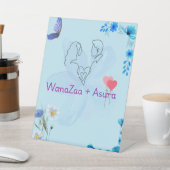 Welkomstteken voor bruiloft reclamebord met voetstuk (Insitu)