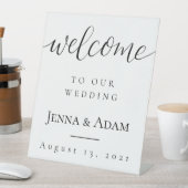 Welkomstteken voor bruiloft reclamebord met voetstuk (Insitu)