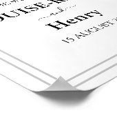 Welkomstteken voor bruiloft - Roze roze roodroodro Poster (Hoek)