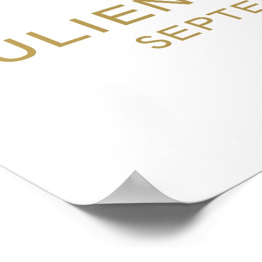 Welkomstteken voor bruiloft Stijlvol Gehuurd Teken Poster (Hoek)