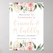 Welkomstteken voor Brunch en Bubble Vrijgezellenfe Poster (Voorkant)