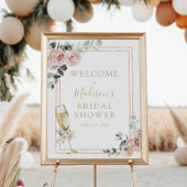 Welkomstteken voor Brunch en Bubble Vrijgezellenfe Poster