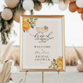 Welkomstteken voor Brunch en Bubble Vrijgezellenfe Poster