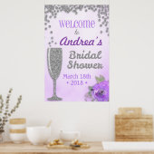 Welkomstteken voor Brunch en Bubble Vrijgezellenfe Poster (Keuken)