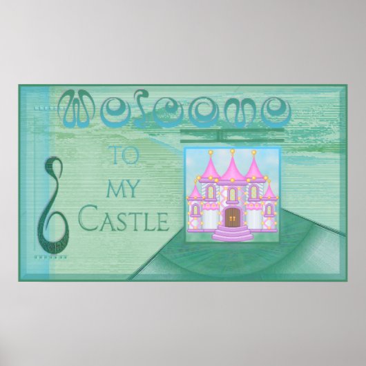 Welkomstteken voor Castle (vanaf 10,45 dollar) Poster (Voorkant)