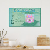 Welkomstteken voor Castle (vanaf 10,45 dollar) Poster (Keuken)