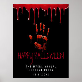 Welkomstteken voor de bundelhanddruk Halloween Poster