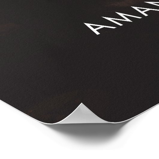 Welkomstteken voor Elegant Script Photo Weduwen Poster (Hoek)