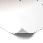 Welkomstteken voor Elegant Script Photo Weduwen Poster (Hoek)